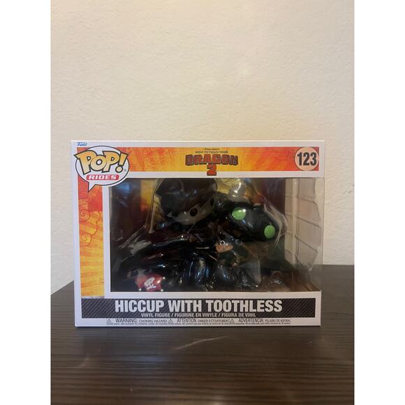FUNKO POP RIDE Hiccup & Toothless #123 How Train Your Dragon Movies Dreamworks - Picture 1 of 6
